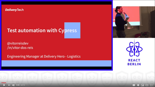 End to End automation testing with Cypress – Vitor Reis